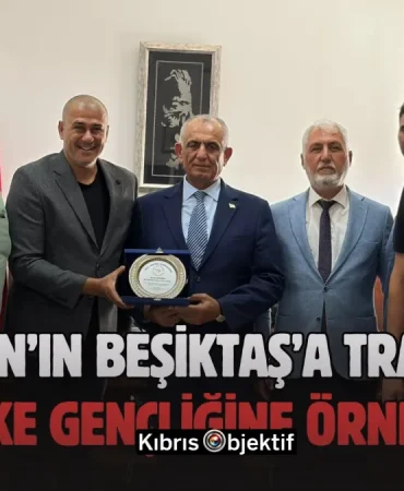 Milli Eğitim Bakanı Çavuşoğlu, Beşiktaş’a transfer olan Akçam’ı kabul etti - Görsel Dizayn