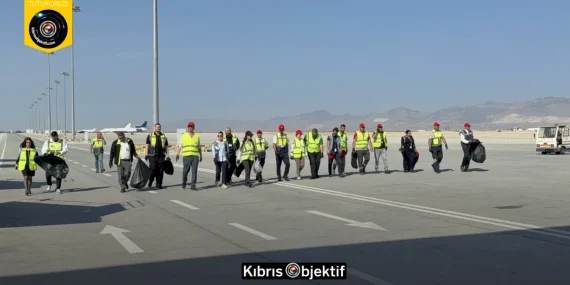 Ercan Havalimanı’nda FOD yürüyüşü gerçekleştirildi