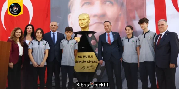 Atleks Sanverler Ortaokulu Atatürk Büstü, törenle açıldı