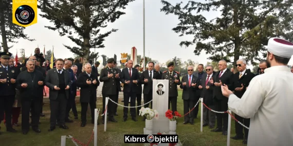Şehit Hüseyin Ruso anıt mezarı başında düzenlenen törenle anıldı