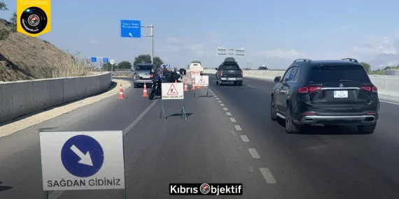 Lefkoşa Kuzey Çevre Yolu’nun bir bölümü altyapı çalışmaları nedeniyle trafiğe kapatıldı - Görsel Dizayn