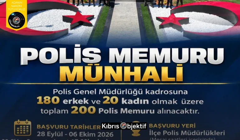 Polis Genel Müdürlüğü’nden 180 erkek 20 kadın polis memuru için münhal ilanı - Görsel Dizayn