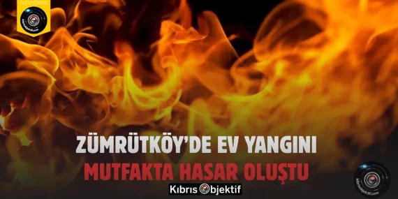 Zümrütköy’de Ev Yangını: Mutfakta Hasar Oluştu