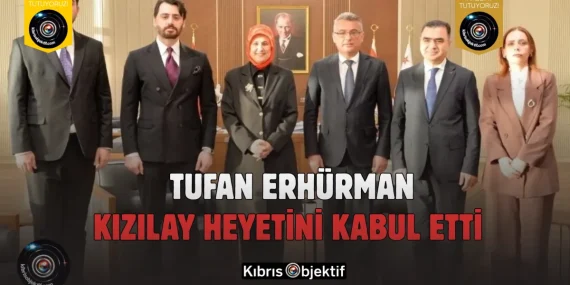 Tufan Erhürman, Kızılay Heyetini Kabul Etti