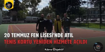 20 Temmuz Fen Lisesi’nde Atıl Tenis Kortu Yeniden Hizmete Açıldı - Görsel Dizayn