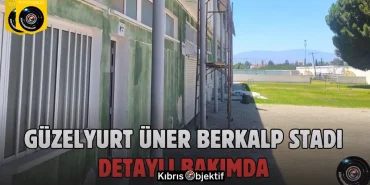 Spor Dairesi Müdürü Ersan Karataş, Güzelyurt Üner Berkalp (Zafer) Stadı’nda detaylı çalışma yürütüyor - Görsel Dizayn