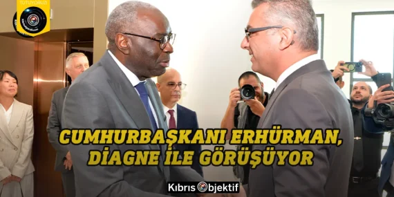 Cumhurbaşkanı Erhürman, Diagne ile görüşüyor 