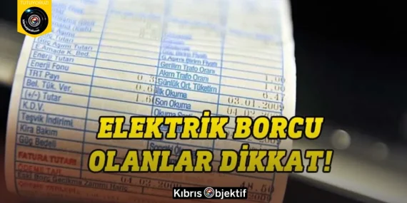 Elektrik borçları için son ödeme tarihi 5 Kasım…