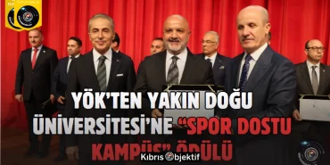 YÖK’ten Yakın Doğu Üniversitesi’ne “Spor Dostu Kampüs” Ödülü - Görsel Dizayn