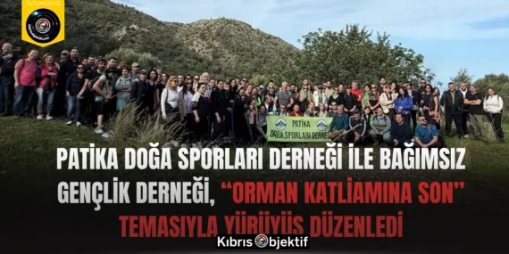 Patika Doğa Sporları Derneği ile Bağımsız Gençlik Derneği, “Orman Katliamına Son” temasıyla yürüyüş düzenledi
