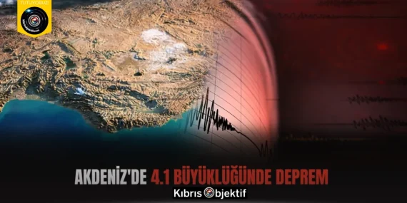 Akdeniz’de 4.1 büyüklüğünde deprem
