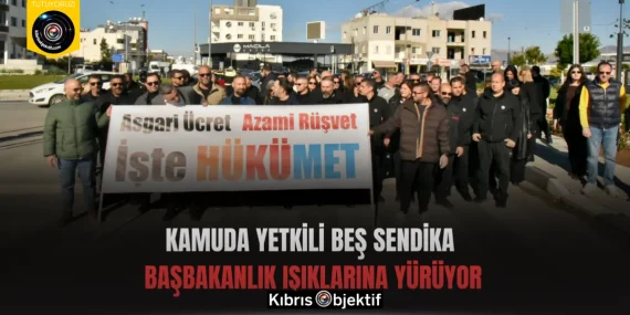 Kamuda yetkili beş sendika Başbakanlık ışıklarına yürüyor