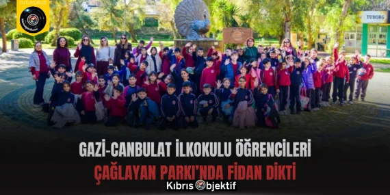 Gazi-Canbulat İlkokulu Öğrencileri Çağlayan Parkı’nda fidan dikti