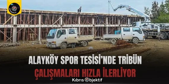Alayköy Spor Tesisi’nde tribün çalışmaları hızla ilerliyor