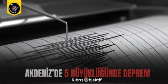 Akdeniz’de 5 Büyüklüğünde Deprem