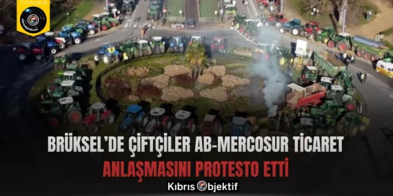 Brüksel’de çiftçiler AB–MERCOSUR ticaret anlaşmasını protesto etti