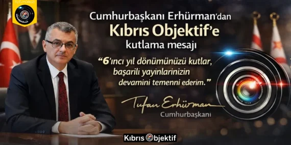 Cumhurbaşkanı Erhürman’dan Kıbrıs Objektif’e kutlama mesajı