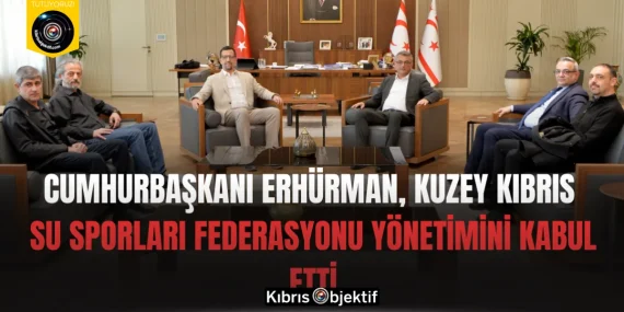 Cumhurbaşkanı Erhürman, Kuzey Kıbrıs Su Sporları Federasyonu yönetimini kabul etti