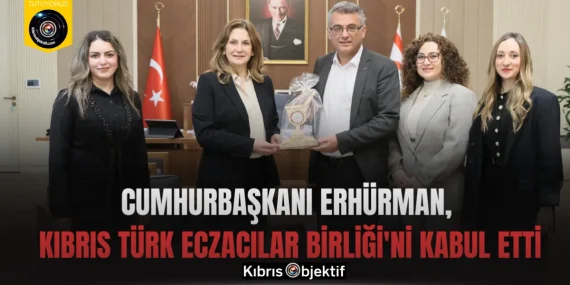 Cumhurbaşkanı Erhürman, Kıbrıs Türk Eczacılar Birliği’ni kabul etti