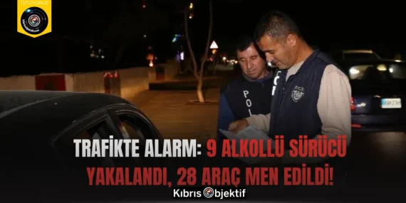 Trafikte Alarm: 9 Alkollü Sürücü Yakalandı, 28 Araç Men Edildi!