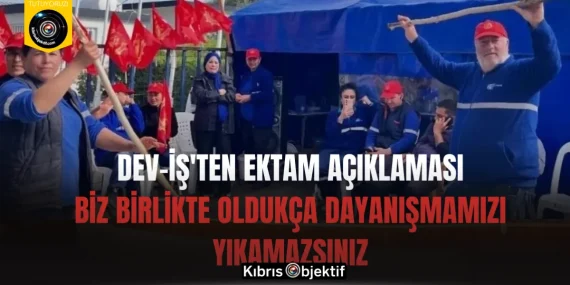 Dev-İş’ten Ektam açıklaması: Biz birlikte oldukça dayanışmamızı yıkamazsınız