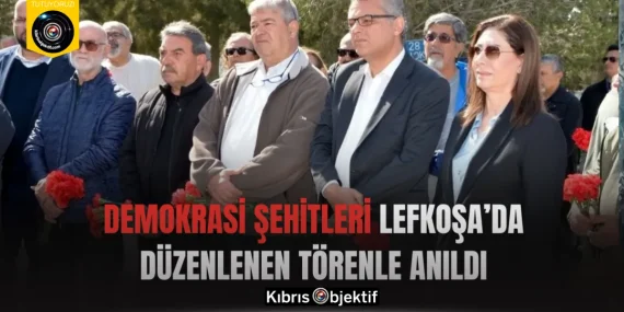 Demokrasi Şehitleri Lefkoşa’da düzenlenen törenle anıldı