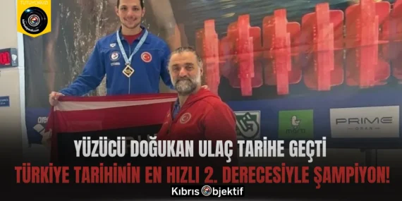 Yüzücü Doğukan Ulaç tarihe geçti: Türkiye tarihinin en hızlı 2. derecesiyle şampiyon!