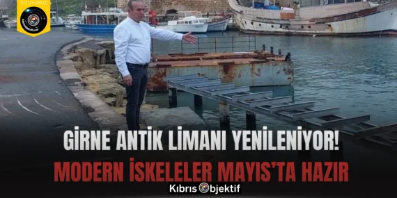 Girne Antik Limanı Yenileniyor! Modern İskeleler Mayıs’ta Hazır