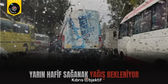 Yarın hafif sağanak yağış bekleniyor