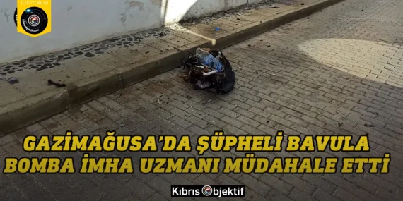 Gazimağusa’daki şüpheli bavuldan pet şişe çıktı