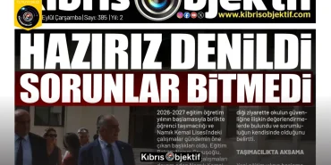 Kıbrıs Objektif BİRİNCİ SAYFA – 16 Eylül 2026 - Görsel Dizayn