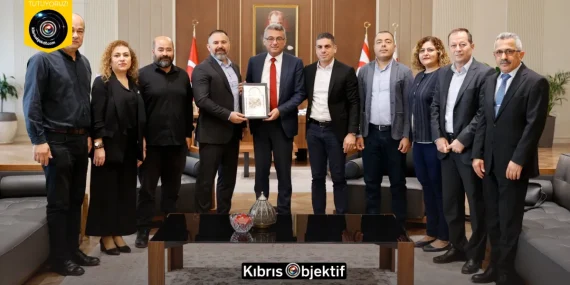 Erhürman, KTAMS Başkanı Bengihan ve beraberindeki heyeti kabul etti