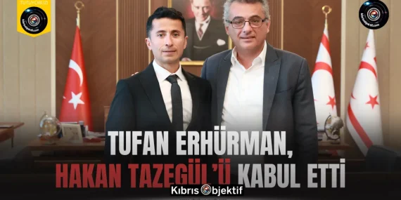 Erhürman,  katıldığı maratonlarda KKTC rekorları elde eden Hakan Tazegül’ü kabul etti