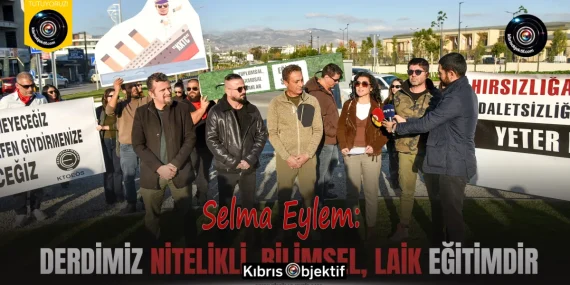 KTOEÖS “eğitime müdahale edilmek istendiği” gerekçesiyle eylem yaptı