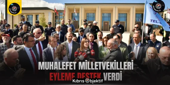 Muhalefet milletvekilleri eylemine destek verdi