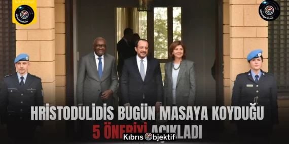 Hristodulidis bugün masaya koyduğu 5 öneriyi açıkladı
