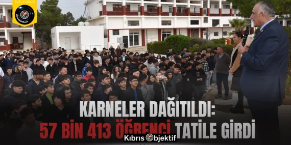 Karneler dağıtıldı: 57 bin 413 öğrenci tatile girdi
