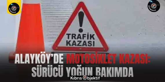 Alayköy’de dün meydana gelen kazada motosiklet sürücüsü ağır yaralandı