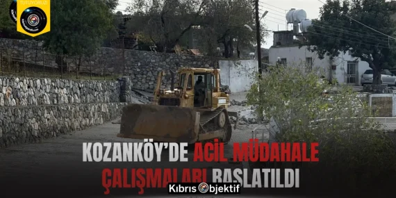Kozanköy’de acil müdahale çalışmaları başlatıldı