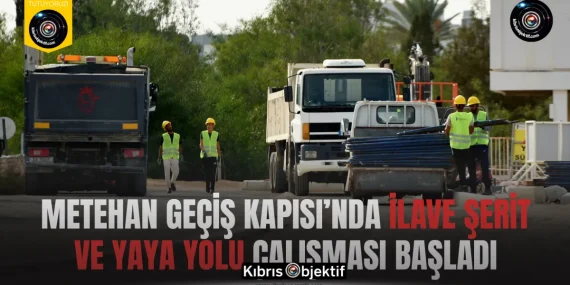 Metehan Geçiş Kapısı’nda ilave şerit ve yaya yolu çalışması başladı