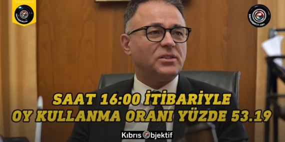 Saat 16:00 itibariyle oy kullanma oranı yüzde 53.19