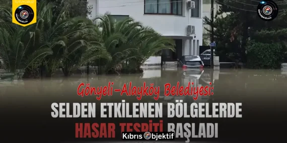 Lefkoşa Kaymakamlığı selden etkilenen bölgelerde hasar tespitine başladı