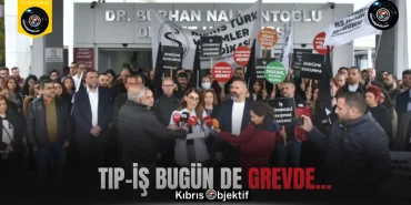 Tıp-İş bugün de grevde… - Görsel Dizayn