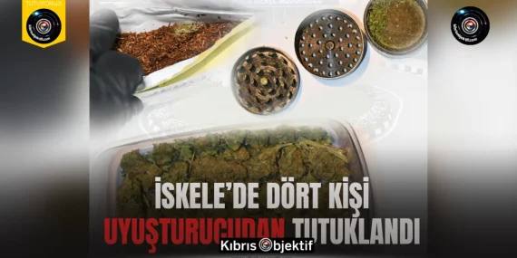 İskele’de iki ayrı uyuşturucu operasyonunda toplam dört kişi tutuklandı