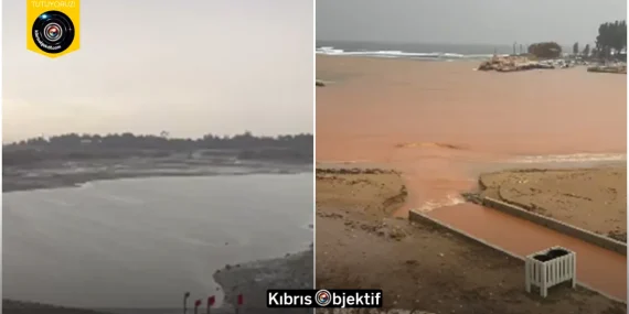 Agresif hava koşulları Güney Kıbrıs’ta da zarara neden oluyor