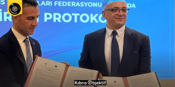 Kuzey Kıbrıs Su Sporları Federasyonu ile Türkiye Yüzme Federasyonu arasında iş birliği protokolü imzalandı