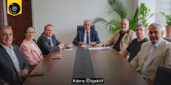 Ekonomi ve Enerji Bakanı Taçoy, Kıbrıs Türk İşverenler Sendikası’nı kabul etti