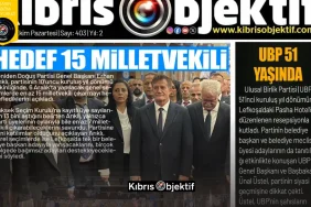 Kıbrıs Objektif BİRİNCİ SAYFA – 12 Ekim 2026 - Görsel Dizayn
