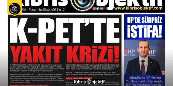 Kıbrıs Objektif BİRİNCİ SAYFA – 15 Ekim 2026